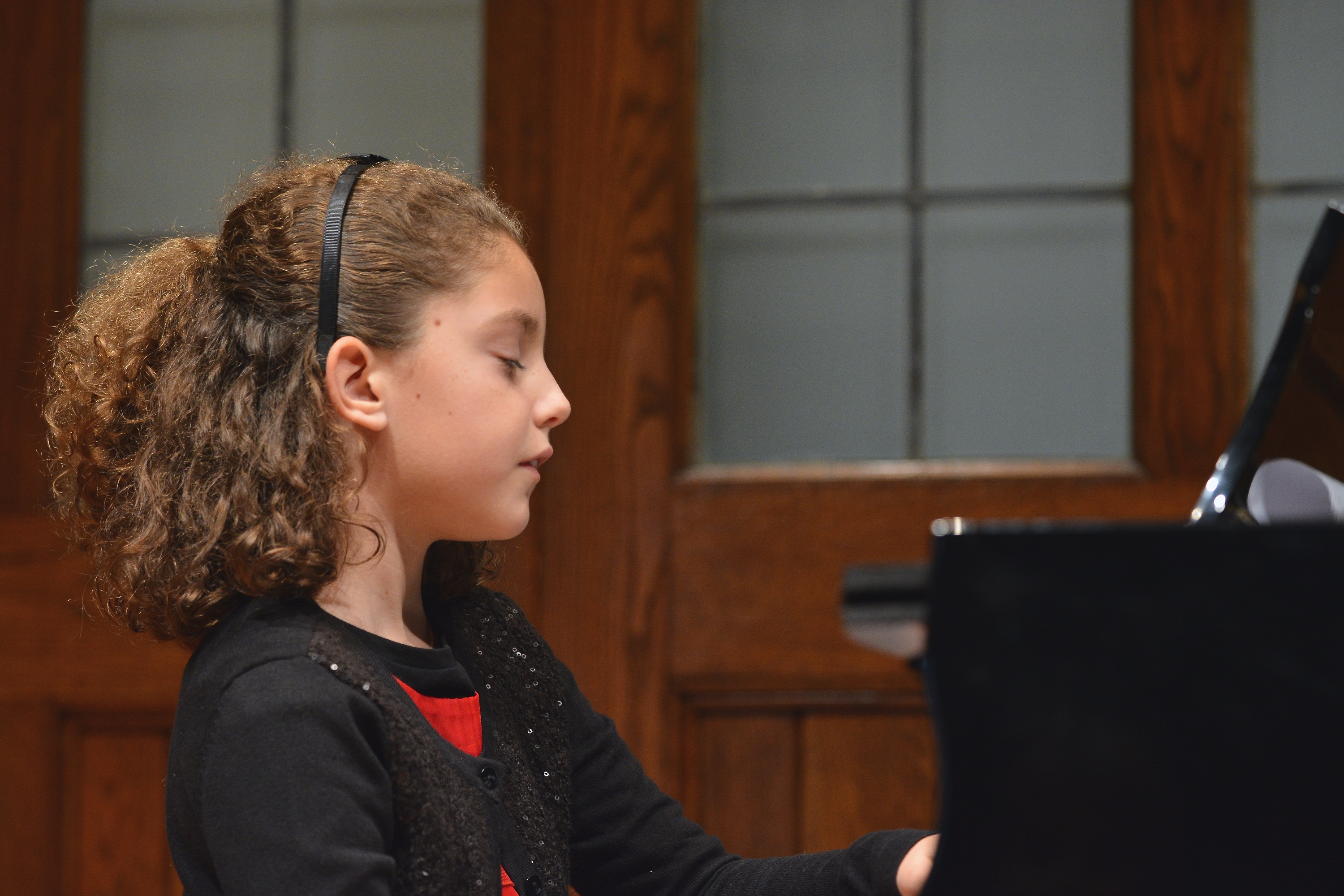 Image of Girl Performing at Recital